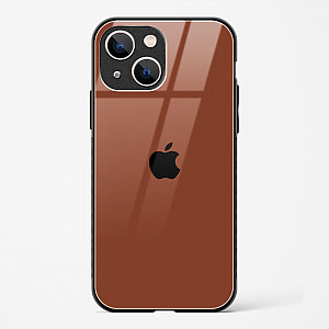 Brown Glass Case for iPhone 13