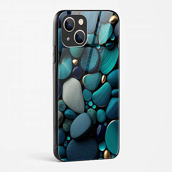 Pebble Design Glass Case for iPhone 13