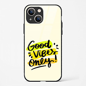 Good Vibes Only Glass Case Phone Cover For iPhone 13 Mini
