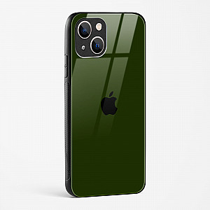 Dark Green Glass Case for iPhone 13 Mini