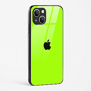 Neon Green Glass Case for iPhone 13 Mini