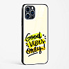 Good Vibes Only Glass Case Phone Cover For iPhone 13 Pro