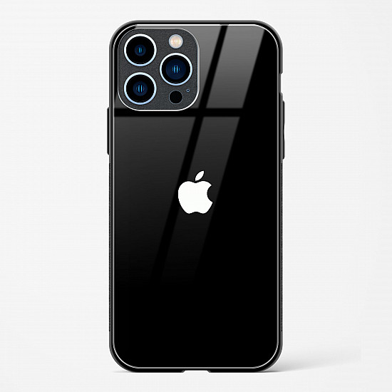 Rich Black Glossy Glass Case for iPhone 13 Pro