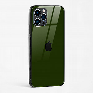 Dark Green Glass Case for iPhone 13 Pro