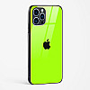 Neon Green Glass Case for iPhone 13 Pro