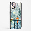 Romantic Couple Walking In Rain Glass Case Phone Cover For iPhone 14