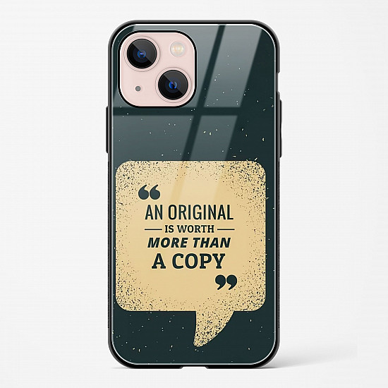 Original Is Worth Glass Case Phone Cover For iPhone 14