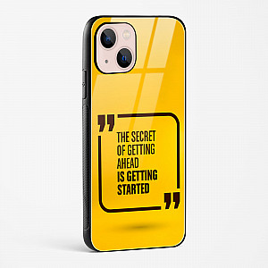 Get Started Glass Case Phone Cover For iPhone 15