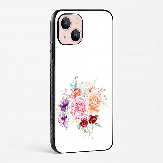 Flower Design Abstract 1 Glass Case Phone Cover For iPhone 15