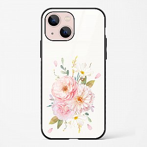 Flower Design Abstract 2 Glass Case Phone Cover For iPhone 14