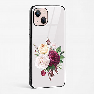 Flower Design Abstract 3 Glass Case Phone Cover For iPhone 14
