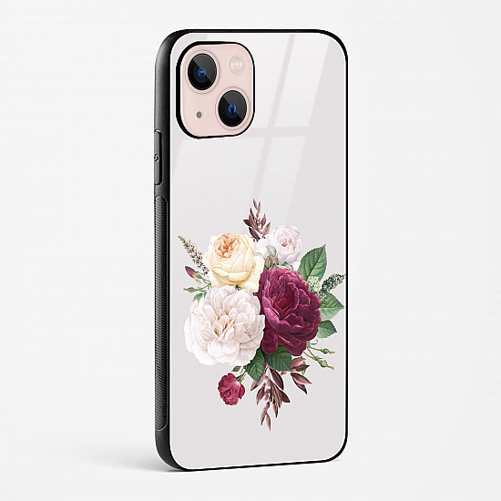 Flower Design Abstract 3 Glass Case Phone Cover For iPhone 15