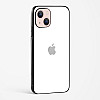 Pure White Glossy Glass Case for iPhone 15