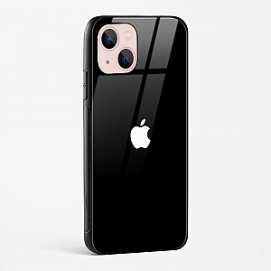 Rich Black Glossy Glass Case for iPhone 15
