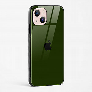 Dark Green Glass Case for iPhone 15