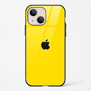 Yellow Glass Case for iPhone 15