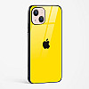 Yellow Glass Case for iPhone 15