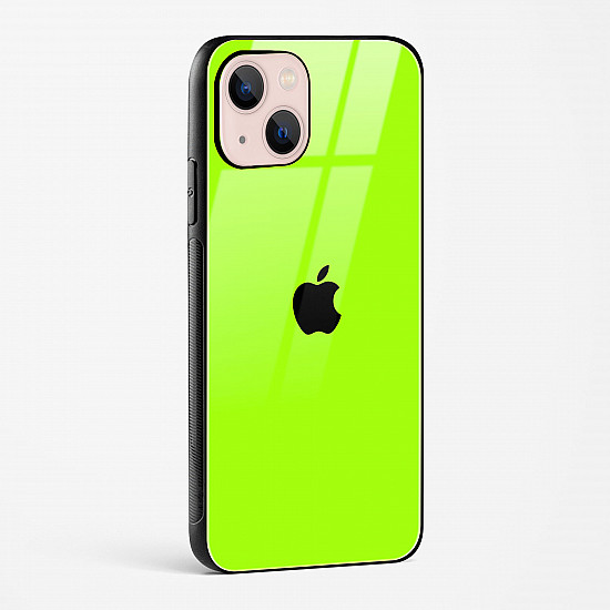 Neon Green Glass Case for iPhone 15