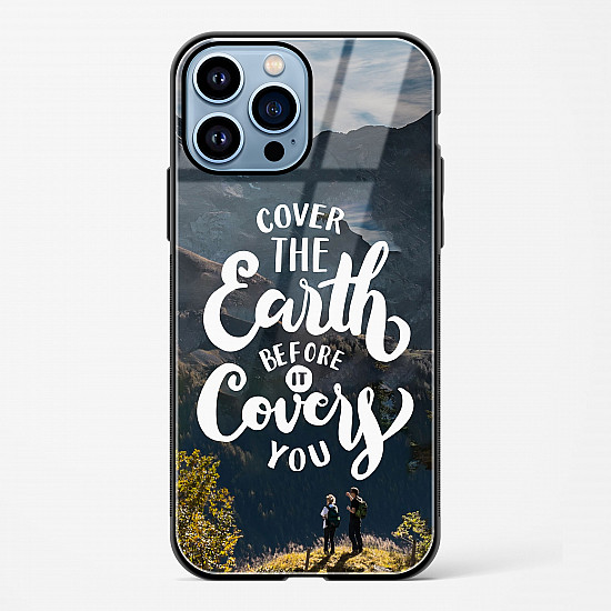 Travel Quote Glass Case Phone Cover For iPhone 15 Plus