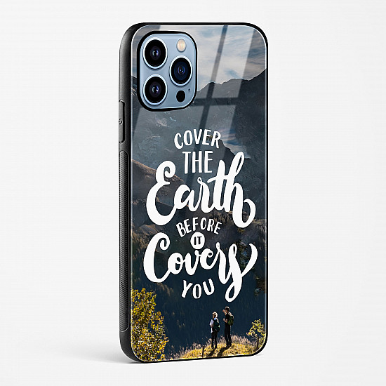 Travel Quote Glass Case Phone Cover For iPhone 14 Plus