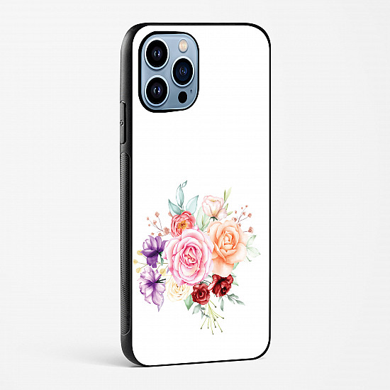 Flower Design Abstract 1 Glass Case Phone Cover For iPhone 15 Plus