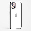 Pure White Glossy Glass Case for iPhone 14 Plus