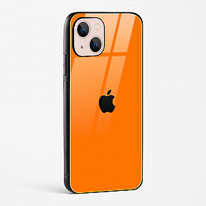 Orange Glass Case for iPhone 14 Plus