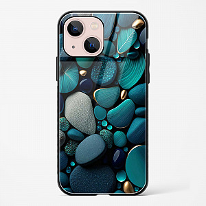 Pebble Design Glass Case for iPhone 15 Plus