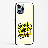 Good Vibes Only Glass Case Phone Cover For iPhone 14 Pro
