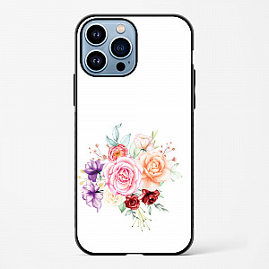 Flower Design Abstract 1 Glass Case Phone Cover For iPhone 14 Pro