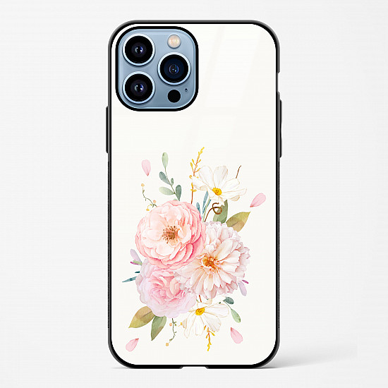 Flower Design Abstract 2 Glass Case Phone Cover For iPhone 15 Pro