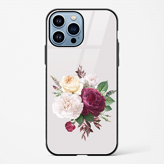 Flower Design Abstract 3 Glass Case Phone Cover For iPhone 14 Pro