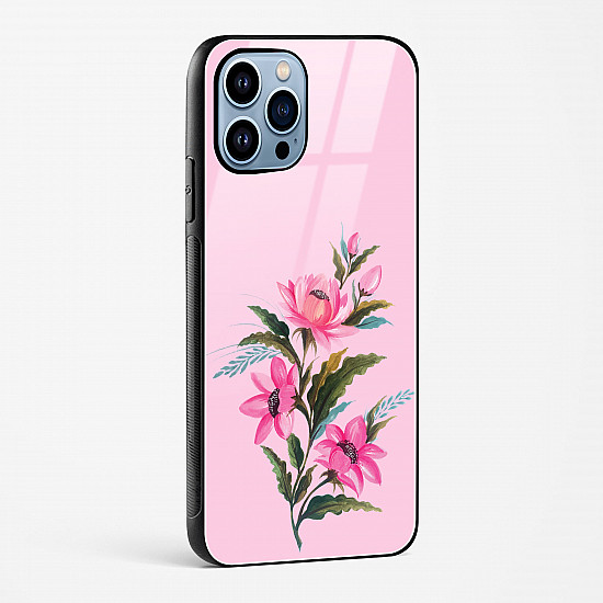 Flower Design Abstract 4 Glass Case Phone Cover For iPhone 15 Pro