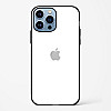 Pure White Glossy Glass Case for iPhone 14 Pro