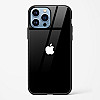Rich Black Glossy Glass Case for iPhone 14 Pro
