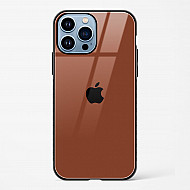 Brown Glass Case for iPhone 14 Pro