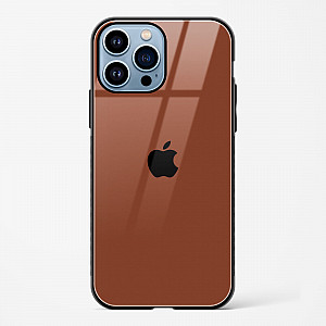 Brown Glass Case for iPhone 14 Pro