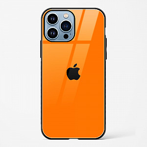 Orange Glass Case for iPhone 14 Pro