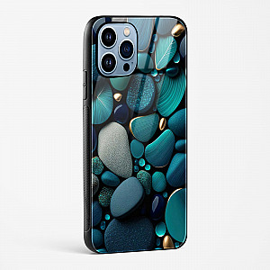 Pebble Design Glass Case for iPhone 14 Pro