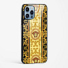 Versace Design Glass Case for iPhone 14 Pro