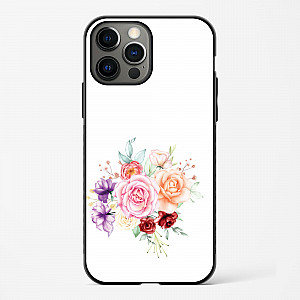 Flower Design Abstract 1 Glass Case Phone Cover For iPhone 15 Pro Max
