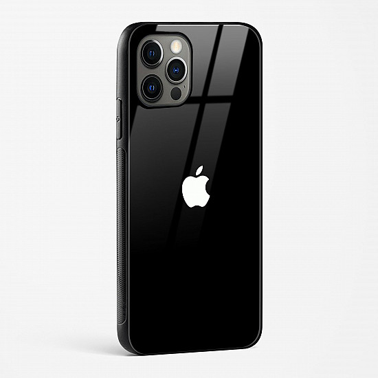 Rich Black Glossy Glass Case for iPhone 14 Pro Max