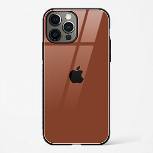 Brown Glass Case for iPhone 14 Pro Max