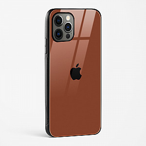 Brown Glass Case for iPhone 15 Pro Max