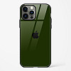 Dark Green Glass Case for iPhone 15 Pro Max