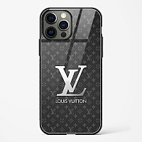 Buy LV Black Gold Glass Case for iPhone 14 Pro