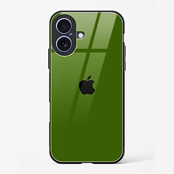 Dark Green Glass Case for iPhone 16