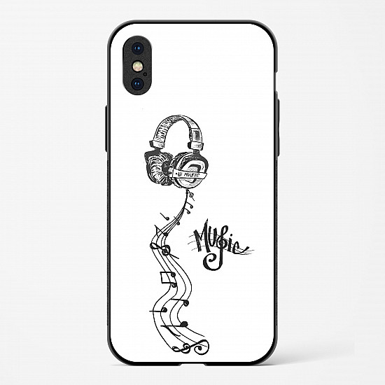 My Music Glass Case Phone Cover For iPhone XS