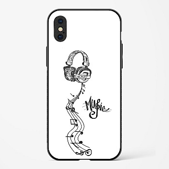 My Music Glass Case Phone Cover For iPhone X