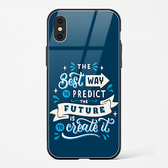 Create Your Future Quote Glass Case Phone Cover For iPhone Xs Max